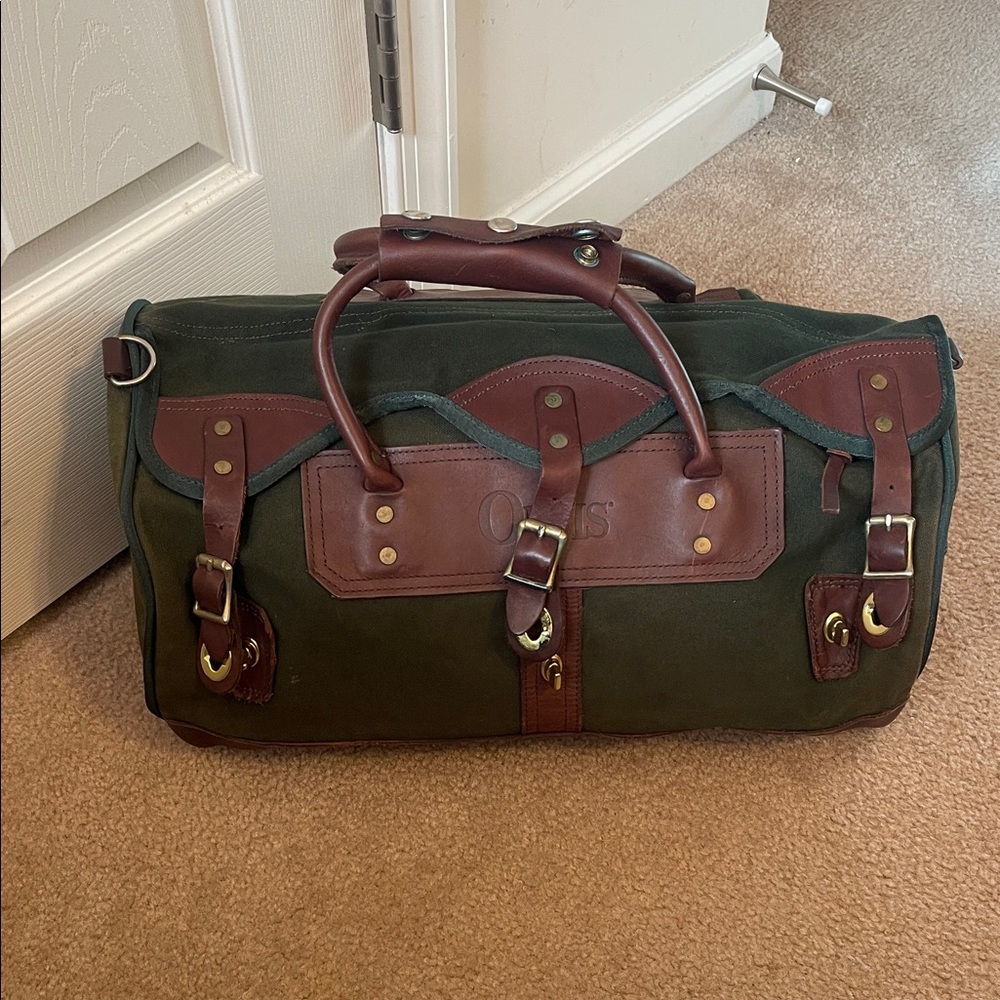 Orvis Battenkill Duffle canvas and leather and Men's Bag